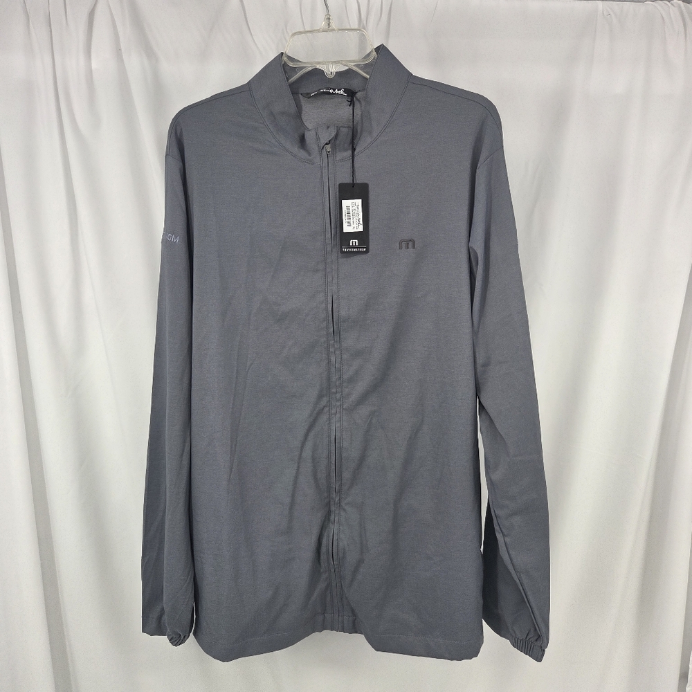Travis Mathew NWT Surefside Full Zip Jacket Quiet Shade Grey Heather XL